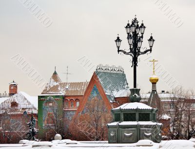 Cityscape in pseudo-old-russian stye