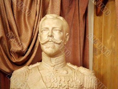Sculptural portrait of Emperor Nicholas II