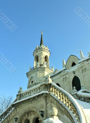 church built in russian gothic style 