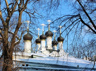 orthodox church in sun light