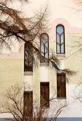 wall of the building