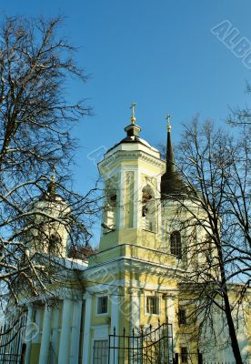 orthodox church in sun light