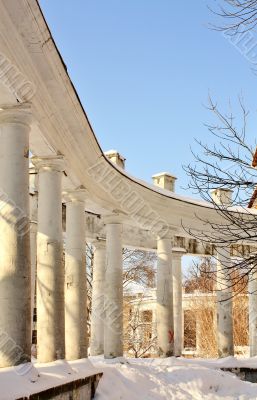 colonnade of the old manor