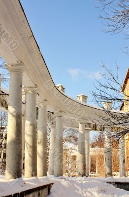 colonnade of the old manor