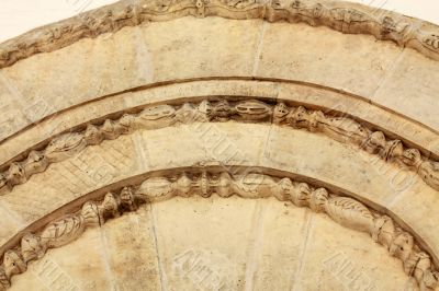 detail of the afacade of the orthodox church