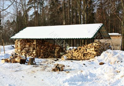 stock of firewood