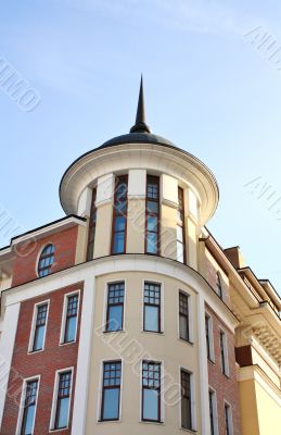 Brown building with dome
