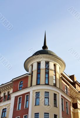 Brown building with dome