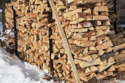 stock of firewood