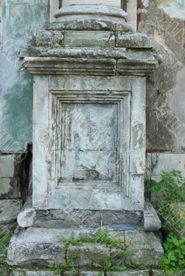 Pillar of the ancient building