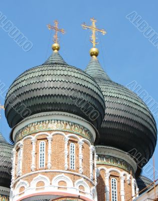 Black domes of the orthodox church