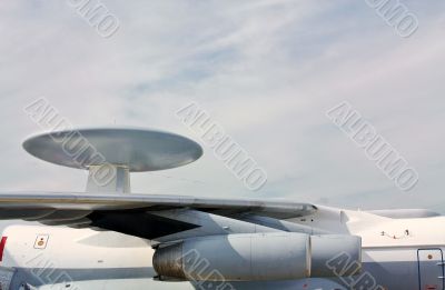 Wings and fuselage the militar aircraft 