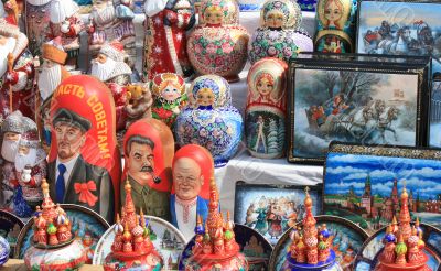 Nesting dolls for tourists