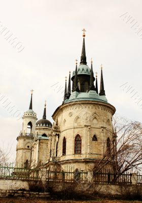 White stone gothic church