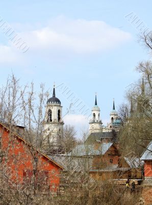 Rural landscape with church