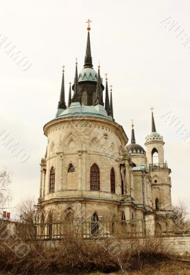 White stone gothic church