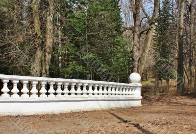 Railings of the historic building&rsquo;s main entrance