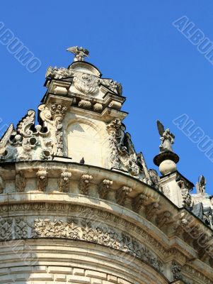 Construction of the seventeenth century in baroque style (detail