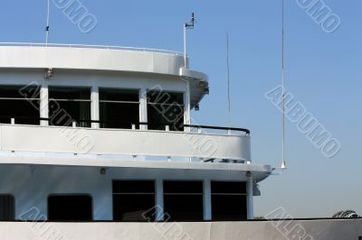 Bow of the river passenger liner