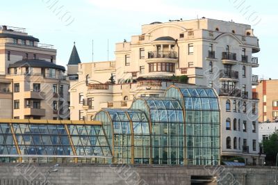 View of the bridge and embankment 