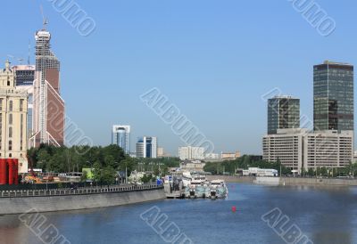 Embankment in Moscow