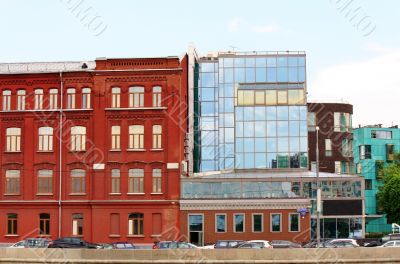 Facade of the building on embankment