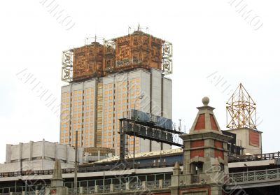 Bridge through Moscow River, view from downstairs