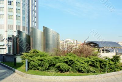 Vent pipes on the roof