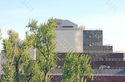 High-tech style building