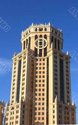 Tower of massive building