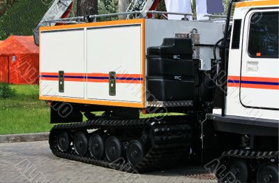 Special anti-fire trailer   