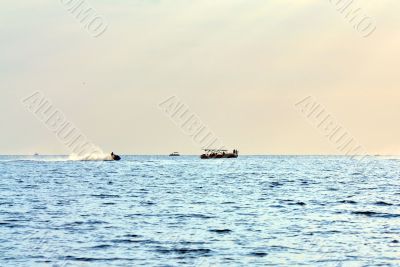 Marine attraction on jetski
