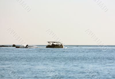 Marine attraction on jetski