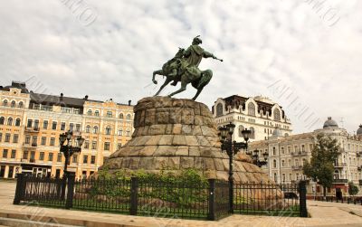 Monument to Bohdan Khmelnytsky in Kiev 
