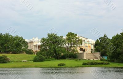 Landscape with the old pond