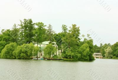 Landscape with the old pond