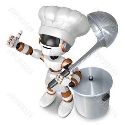 Is the best gesture of a chef. 3D Chef Character