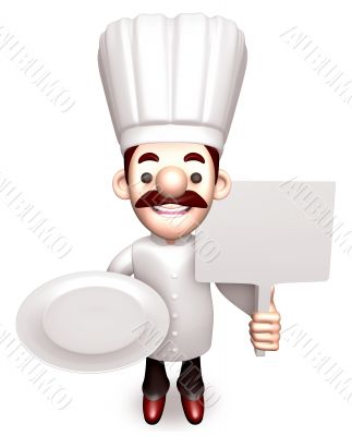Shop the Chef to Promote, 3D Chef Character 