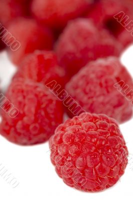 fresh yummy raspberries
