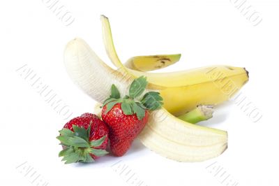 strawberries and banana