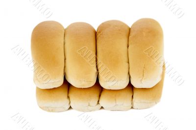 freshly baked hotdog bread
