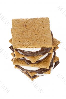 smore sandwich in white