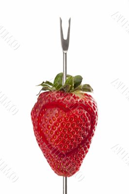 strawberry with heart shaped strawberry with heart shaped