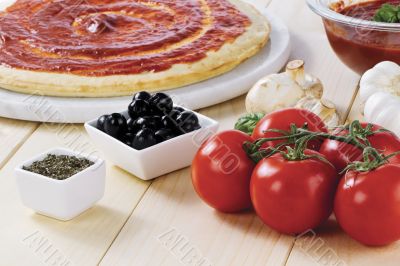 tomato paste pizza dough