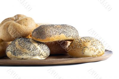 breads on plate
