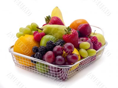 shopping basket of fruit