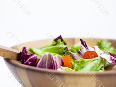 close up big salad bowl close up big salad bowl