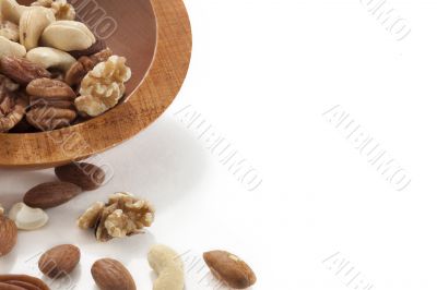 cropped bowl of nuts