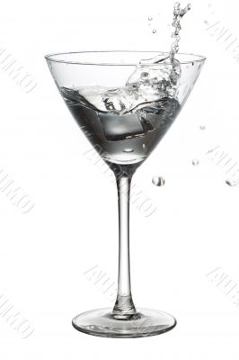 ice cube in martini