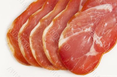fresh cut of ham